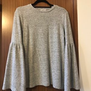 Cozy Zara Top with Flared Sleeves
